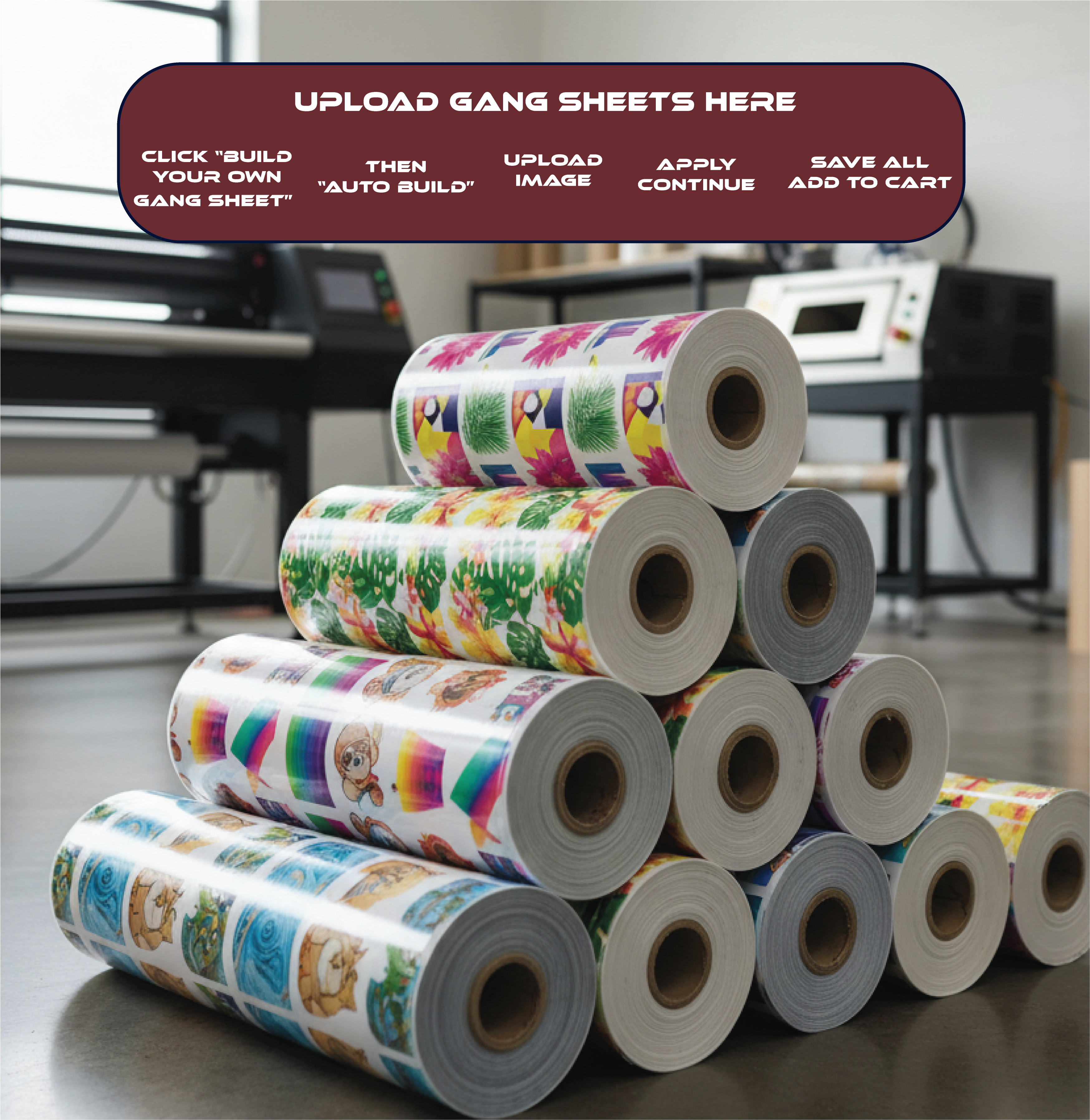 High Quality Custom DTF Gang Sheets